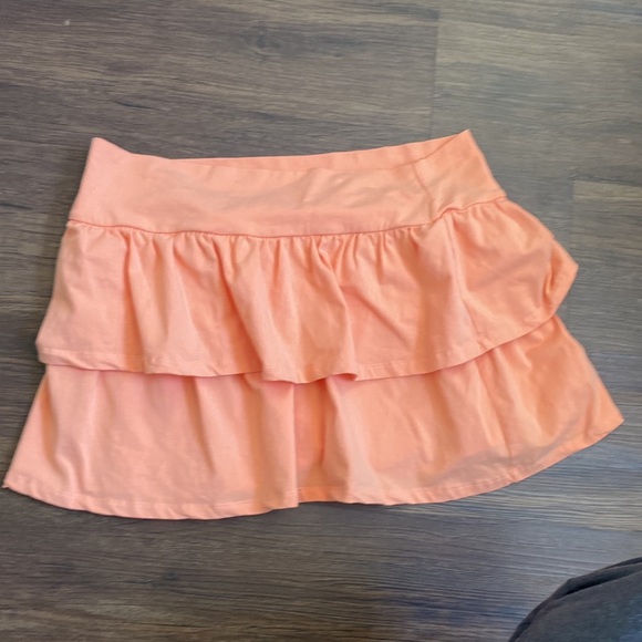 Aritzia Sunday Best Orange Athletic Tennis Skirt - Picture 2 of 5